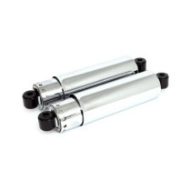 Shock absorbers 12", full cover. Chrome