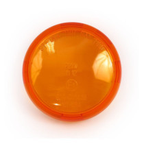 Turn signal lens, bullet. Amber