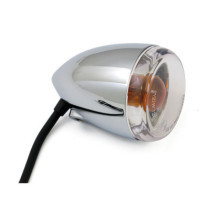 Late-style turn signal assembly. Front. Chrome