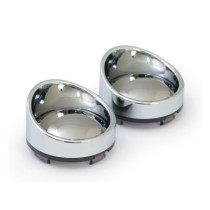 Turn signal lens set, with visor. Mirror light smoke lens