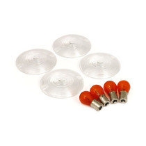 Turn signal flat lens kit. Clear