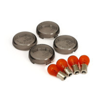 Bullet turn signal lens kit, smoke