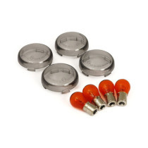 Bullet turn signal lens kit, smoke