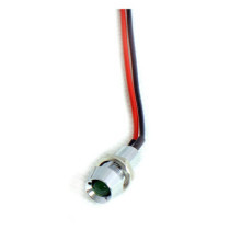 Custom LED indicator light. 5/16", green