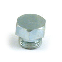 Timing/drain plug. Hex, zinc