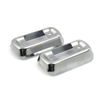 FLT/Touring muffler bracket cover set. Chrome