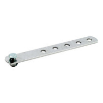 Universal exhaust mount bracket. 8" long, 6 holes