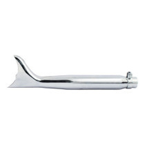 Batwing Fishtail universal muffler 22" long chrome