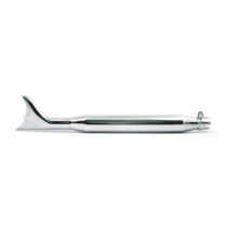 Batwing Fishtail universal muffler 30" long chrome