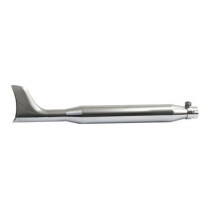 Fishtail universal muffler 30" long chrome