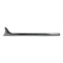 Slip-on Fishtail exhaust extension 36" long chrome