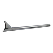 Slip-on Fishtail exhaust extension 36" long chrome