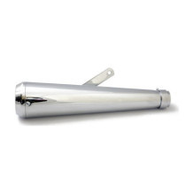 Megaphone universal muffler 16.5" long chrome with TA tip