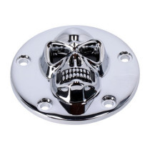 Skull point cover 5-hole. Chrome