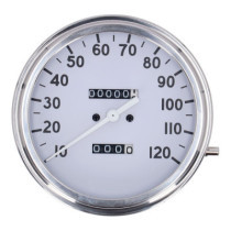 FL speedometer, ''36-40 face'', White. 2:1 MPH