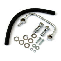 Air cleaner breather kit. Chrome