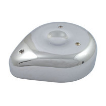 Teardrop air cleaner assembly. Chromed aluminum