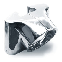 FL headlamp housing set. Chrome