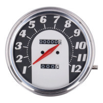 FL speedometer, ''62-67 electra face'', black/silver. 1:1 MPH