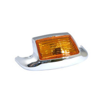 FRONT FENDER TIP W LIGHT. AMBER LENS