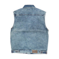 MCS Denim Vest Stonewashed blue