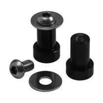 Motone mirror delete plugs, 1" h/b. Black