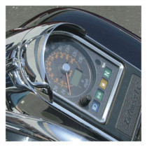 NC cast speedometer visor chrome