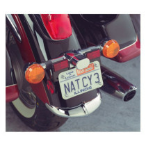 NC cast rear fender tip chrome