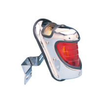  Beehive Taillight and License Plate Bracket Chrome 