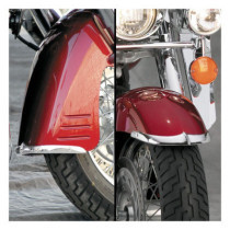 NC cast front fender tip set chrome