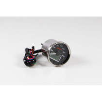 SPEEDOMETER D55 GP-STYLE 0-160 KM/H ABE  BLACK PANEL WITH BLUE BACK LIGHT