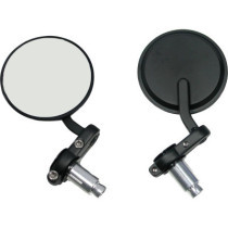  Cafe Style Bar End Mirror Black 