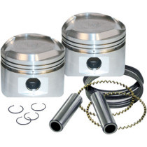 SUPER STOCK PISTON KIT 3 1/2" STD-SIZE LOW COMPRESSION W/ RINGS