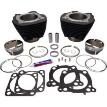 CYLINDER KIT 128" BIG BORE W/O HIGHLIGHTED FINS BLACK