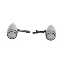  Bullet LED Turn Signal Aluminium Clear LED 