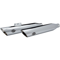 MUFFLER SLIP ON SLASH-CUT CHROME