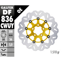 Disque de frein flottant WAVE GOLD 300 mm (11,8")