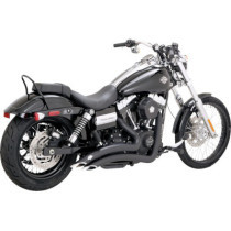 EXHAUST BIG RADIUS MATTE BLK 06-09 DYNA