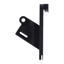 CPV, ''slide-in'' license plate bracket. Side mount, black