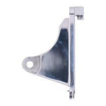 CPV, ''slide-in'' license plate bracket. Side mount, polished