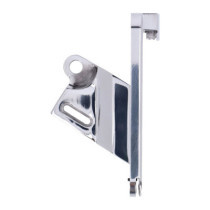 CPV, ''slide-in'' license plate bracket. Side mount, polished