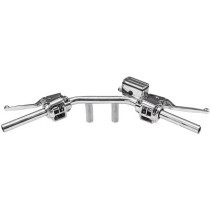  82-95 Early Style Handle Bar Control Kit Chrome 3/4" Dual Disc 