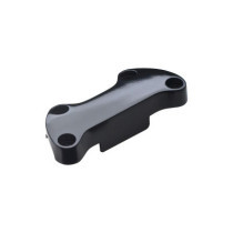  Plain Skirted Top Clamp Black Powder Coated 1" 