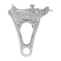 PM, 4-piston one-piece caliper/bracket, rear. Chrome