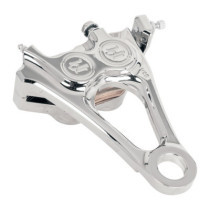 PM, 4-piston one-piece caliper/bracket, rear. Chrome