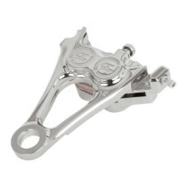 PM, 4-piston one-piece caliper/bracket, rear. Chrome