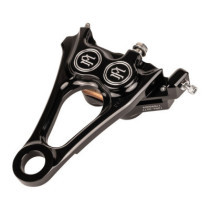 PM, 4-piston one-piece caliper/bracket, rear. Black CC