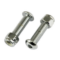 PM/RSD Foot peg hardware kit. Chrome