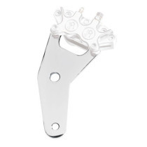 PM, rear 4-p caliper bracket, 10". Chrome