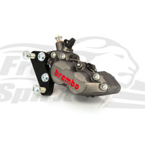 Kit étrier avant 4 pistons Brembo - TITANE - Sportster 00-13, Dyna 00-05 et Softail 00-14